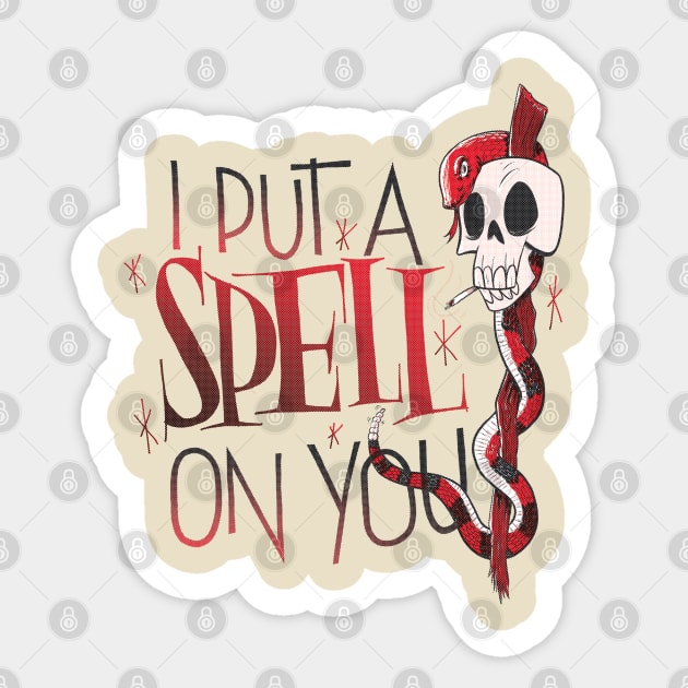 I put a Spell on You Sticker by adiartworks.com